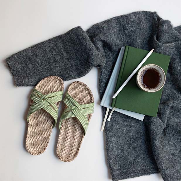 Shangies Women Green Leaves