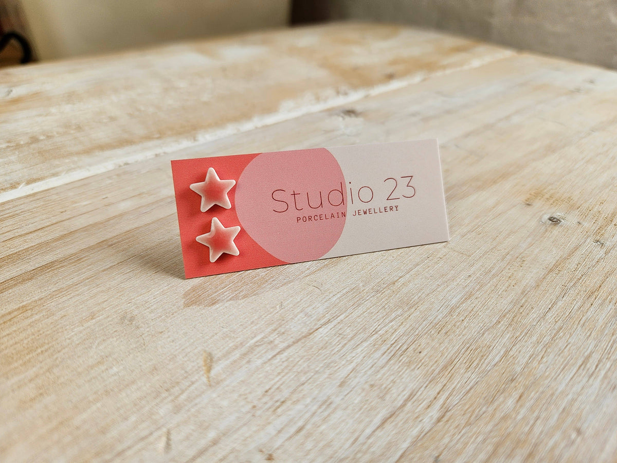 Studio 23 Star Stud Earring Pair Orange