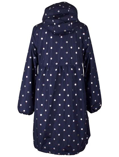 Danehelen Rainjacket Navy/silver dots