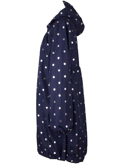 Danehelen Rainjacket Navy/silver dots