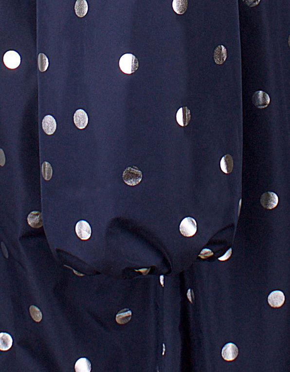 Danehelen Rainjacket Navy/silver dots