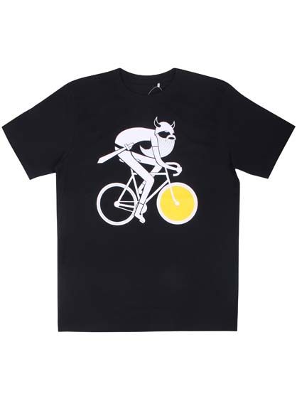 Mande Tee Black BIKINGVIKING (Yellow)