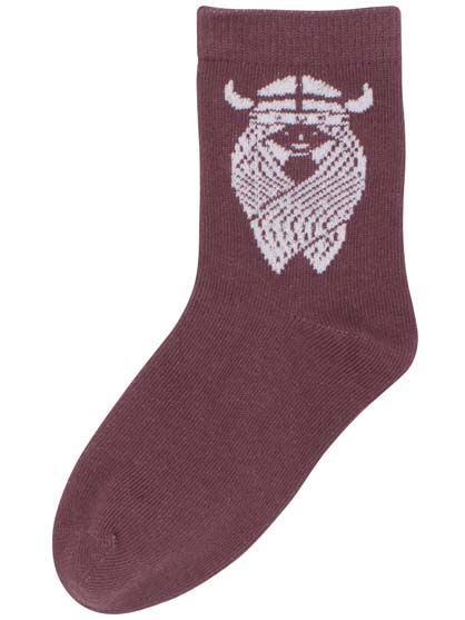 Danekids Socks Grey Plum FREJA silver