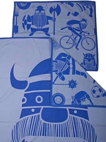 Danebed linen Baby Marine/ porcelaine blue ERIK