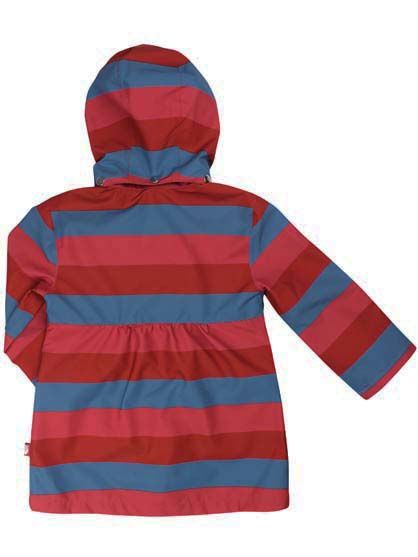 Stribet regnfrakke til børn fra Danefæ