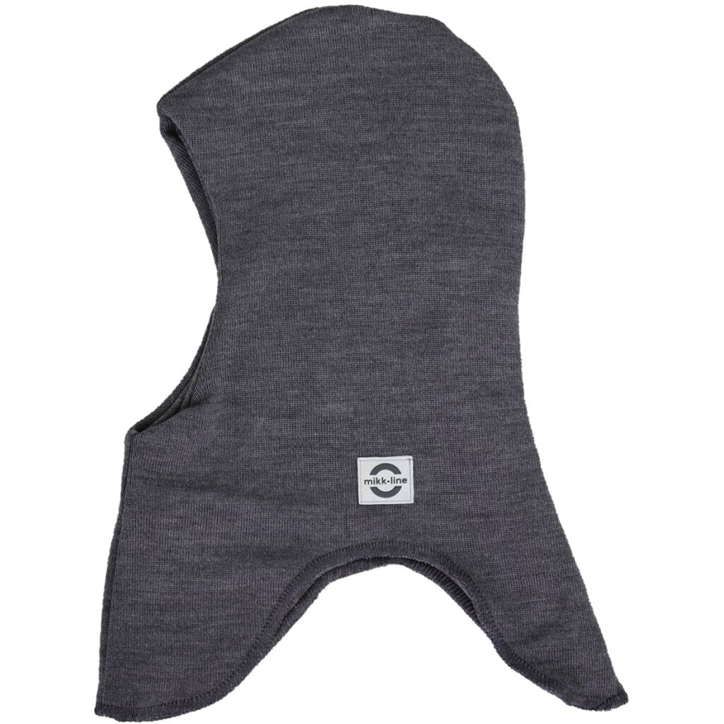 Mikk-Line Uld Elefanthue m.vindstop Dark Grey Melange