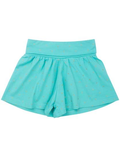 Ice Cream Shorts Lagoon Green/Gold Glitter