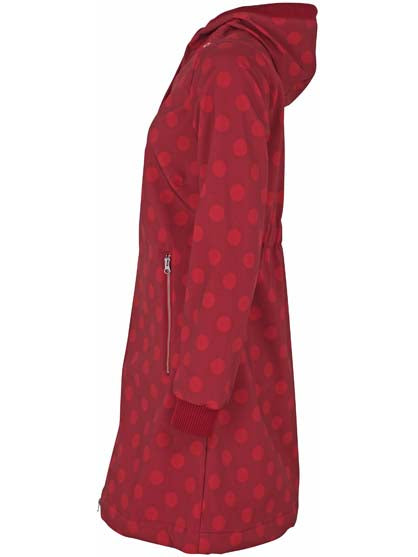 Danejane Softshell Dark Red/Red DOTS
