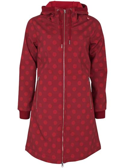 Danejane Softshell Dark Red/Red DOTS