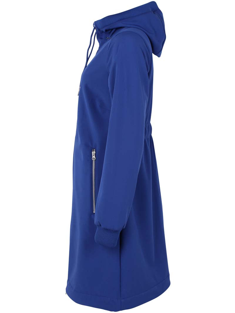 Softshell frakke til dame i blå