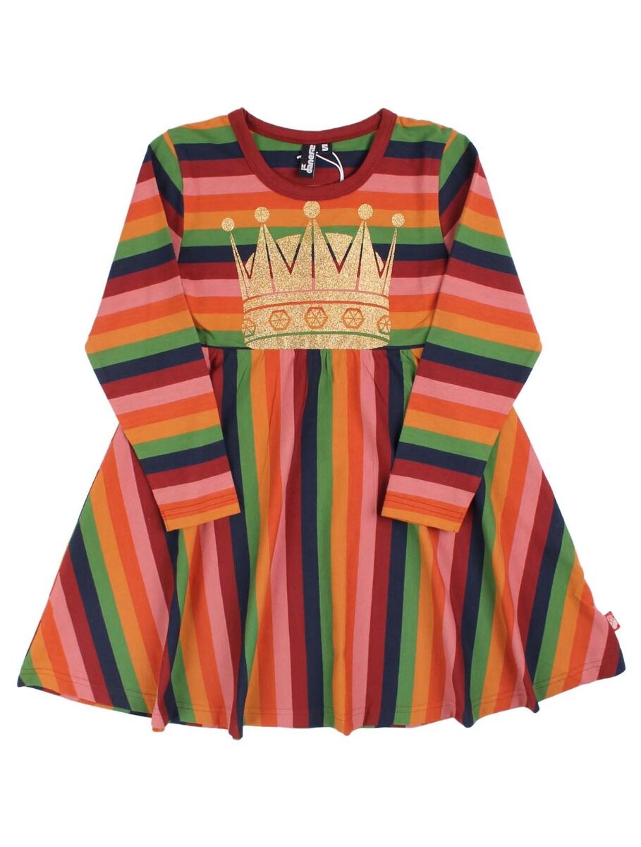 Danepopsicle Viscose Dress Svampe Stripe CROWN