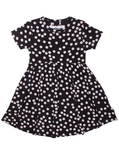 Danepop Dress Black/Off White FUN DOTS