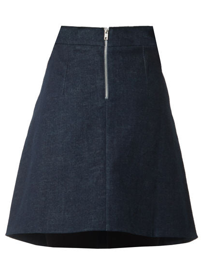 Danelondon Denim skirt Dark blue