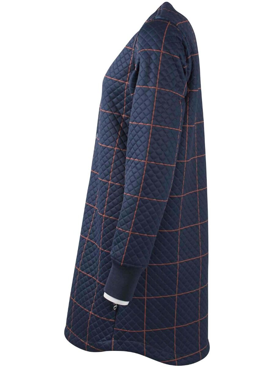 Danemaude Thermo Coat Navy/Occer LARGE PLAID