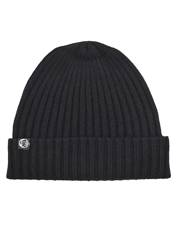 ESS - Cashmere Rib Beanie Black