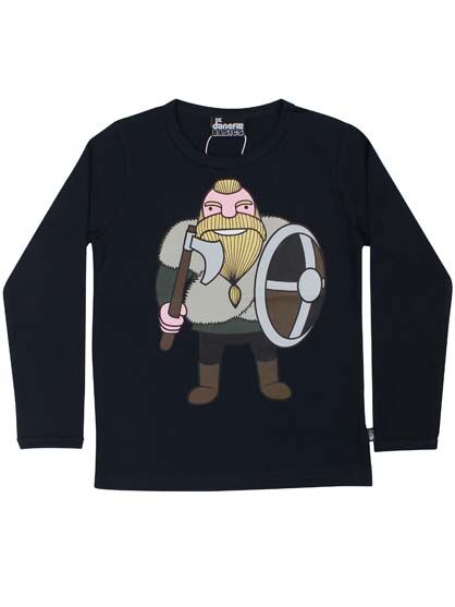 Bluse med viking til børn