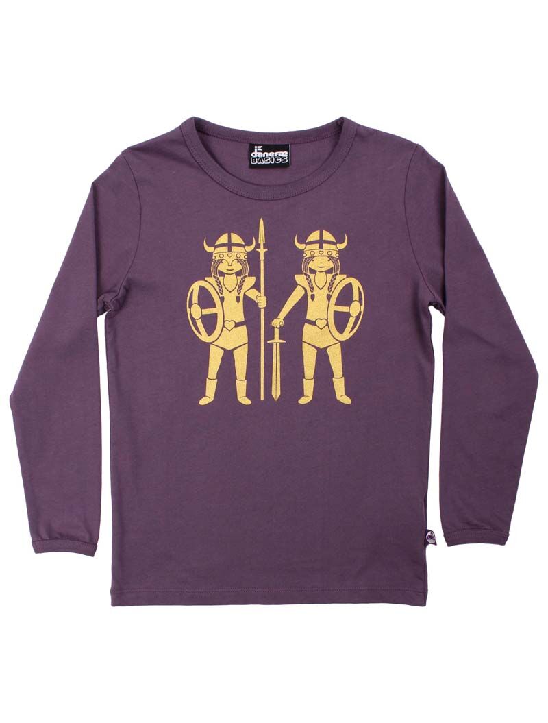 Danebasic Longsleeve Grey Viola DOUBLE TROUBLE