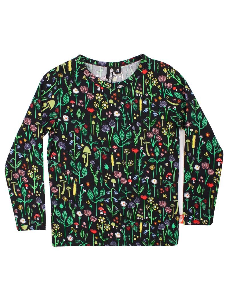 Danenorthpole Tee Black BOTANICAL