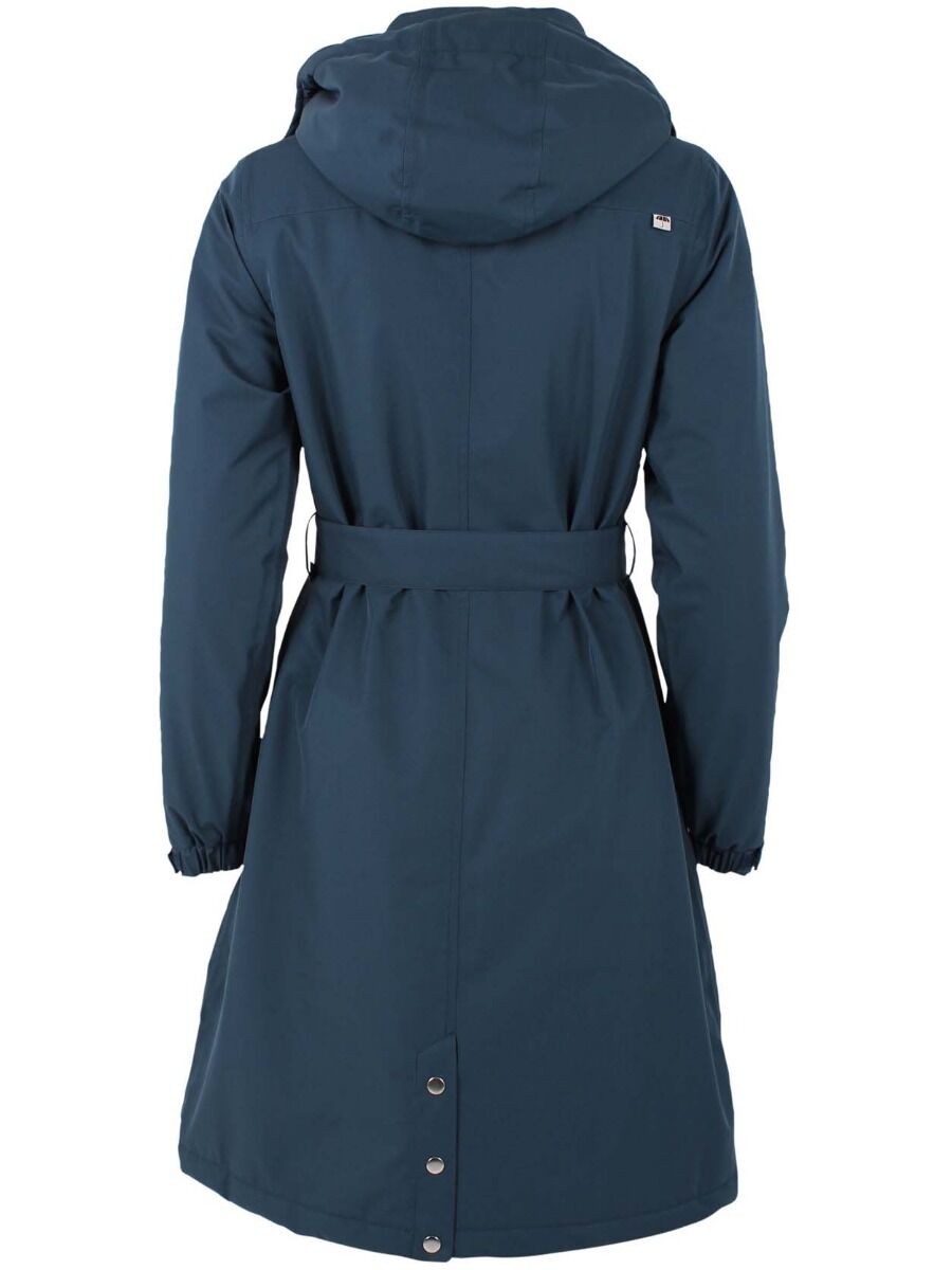 Regnfrakke til dame. Vinter regn frakke med foer.