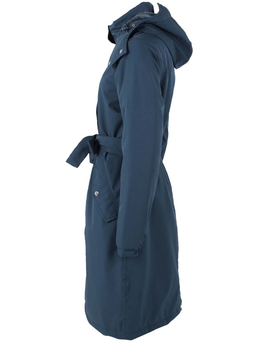 Regnfrakke til dame. Vinter regn frakke med foer.