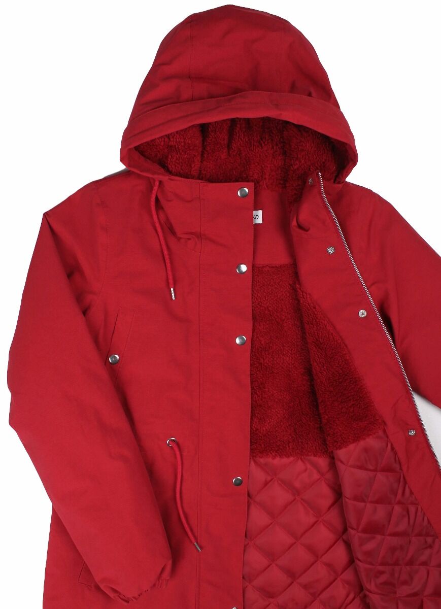 Danenora Winter Parka Dark Red