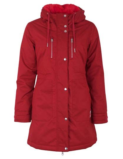 Daninge Winter Parka Dark Red (silver trim)