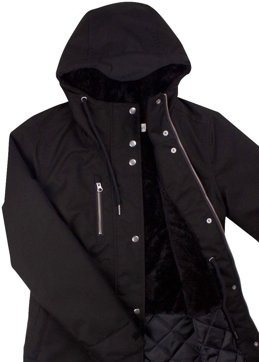 Daninge Winter Parka Black (silver trim)