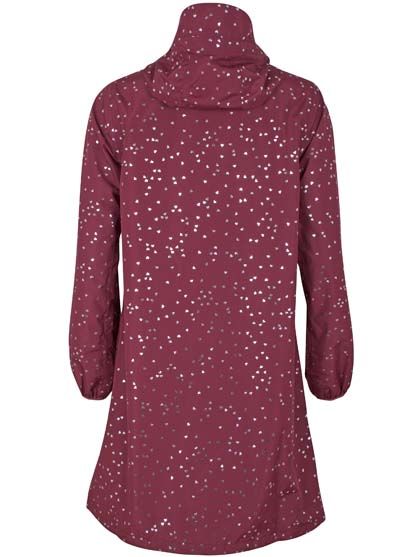 Danedith Rainjacket Sweet Wine Silver CONFETTI