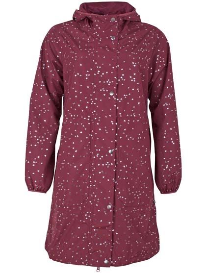 Danedith Rainjacket Sweet Wine Silver CONFETTI