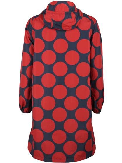 Danedith Rainjacket Dk Navy/Dk Rust MEGADOT