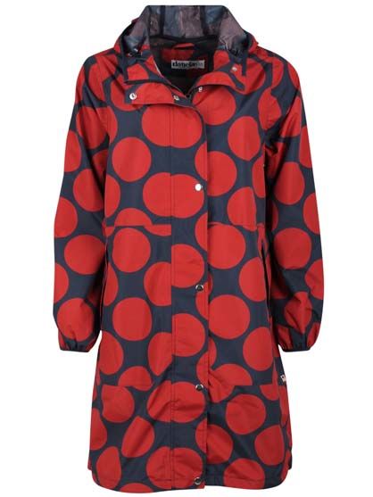 Danedith Rainjacket Dk Navy/Dk Rust MEGADOT