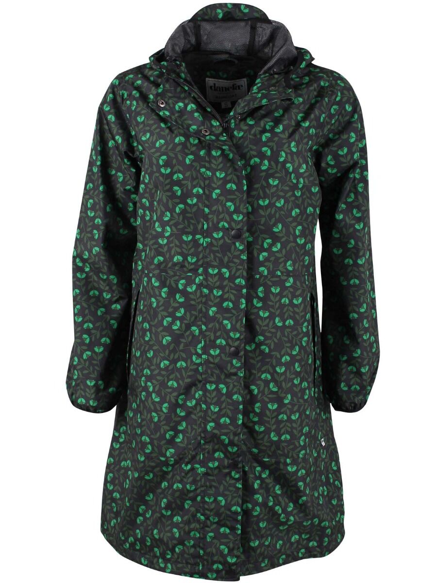 Danedith Rainjacket Black/khaki Fleurie