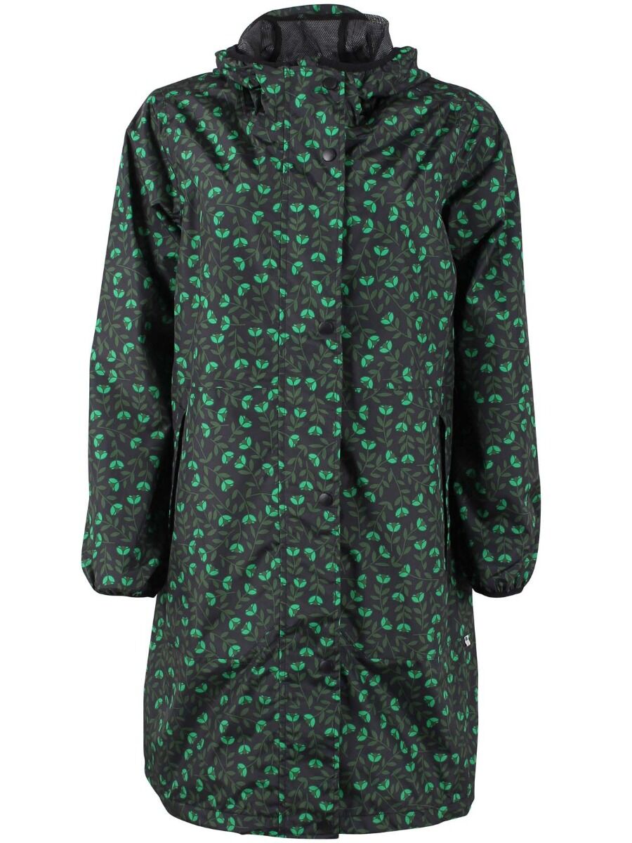 Danedith Rainjacket Black/khaki Fleurie