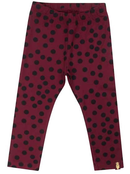 Danandrea Warm leggings Black/Drk Bdx FUN DOTS