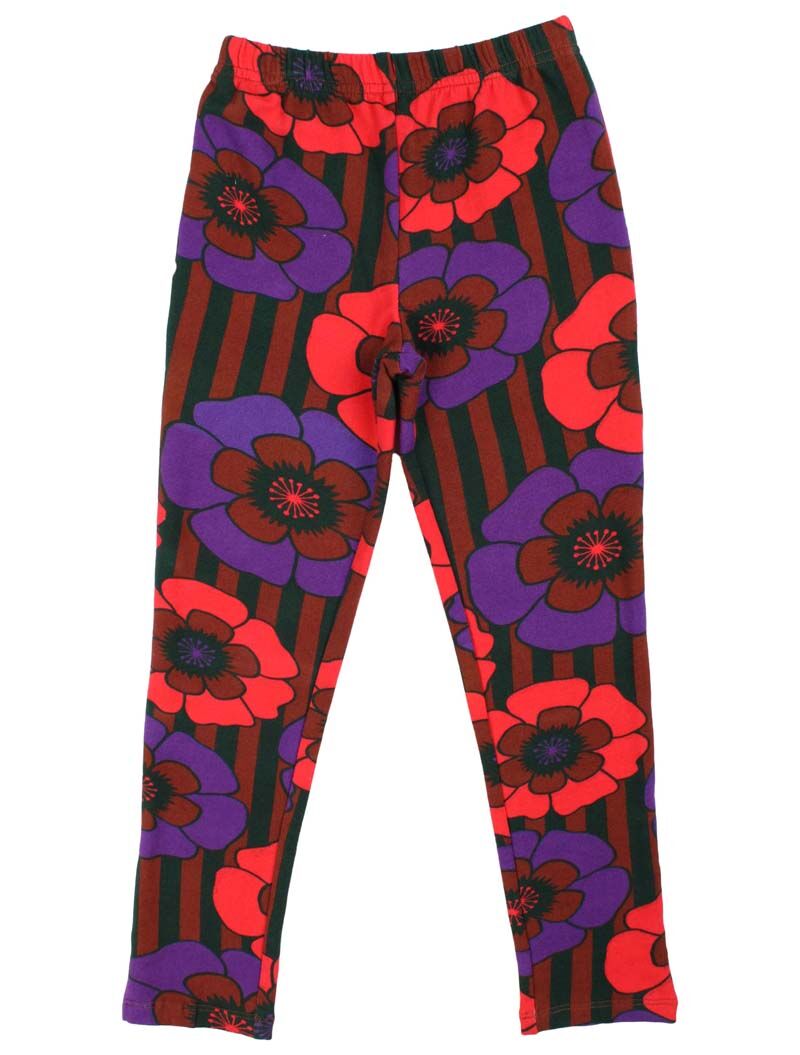 Danandrea Warm leggings Rust / Purple POWER FLOWER