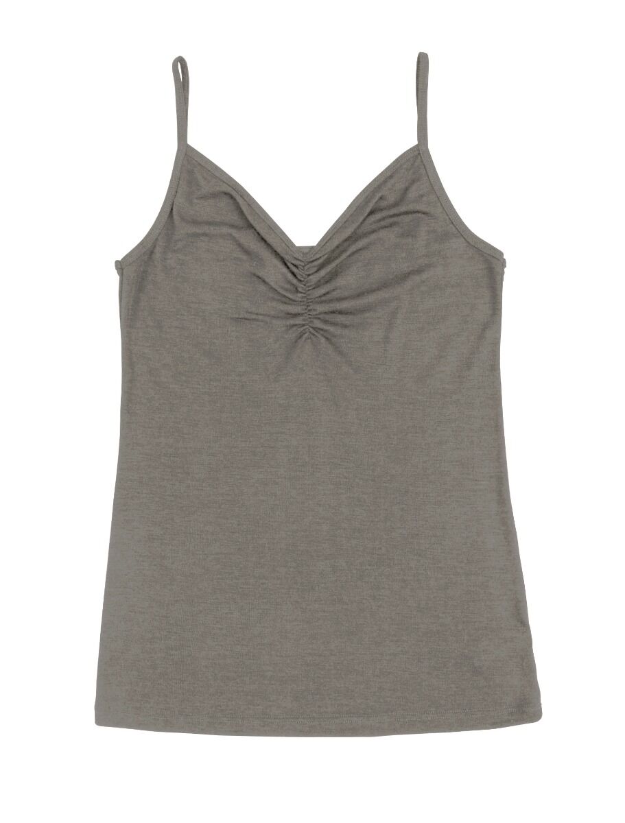 JOHA Top Women Sara Wool/Silk Sesame Melange