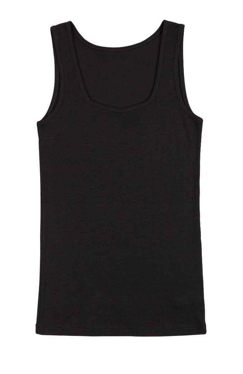 JOHA Tank-Top Sara Wool/Silk Black
