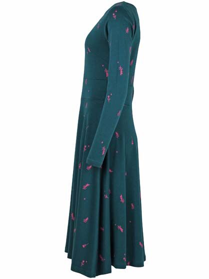 Danesigrid Cotton Dress Dark Duck/Hotpink MARKBLOMST
