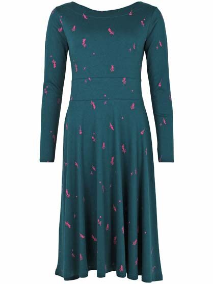 Danesigrid Cotton Dress Dark Duck/Hotpink MARKBLOMST
