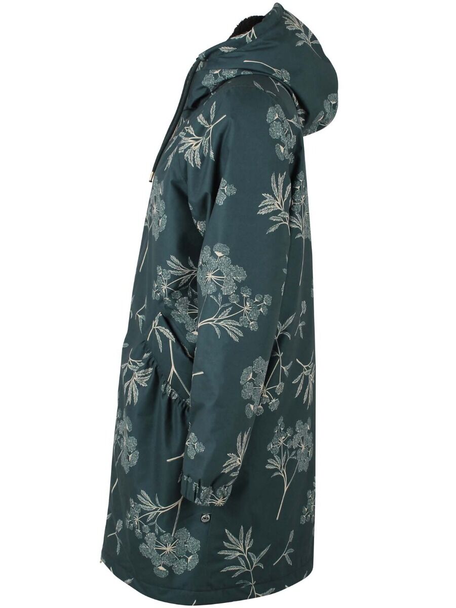 Gurli Winter Parka Black green/Light beige HEMLOCK