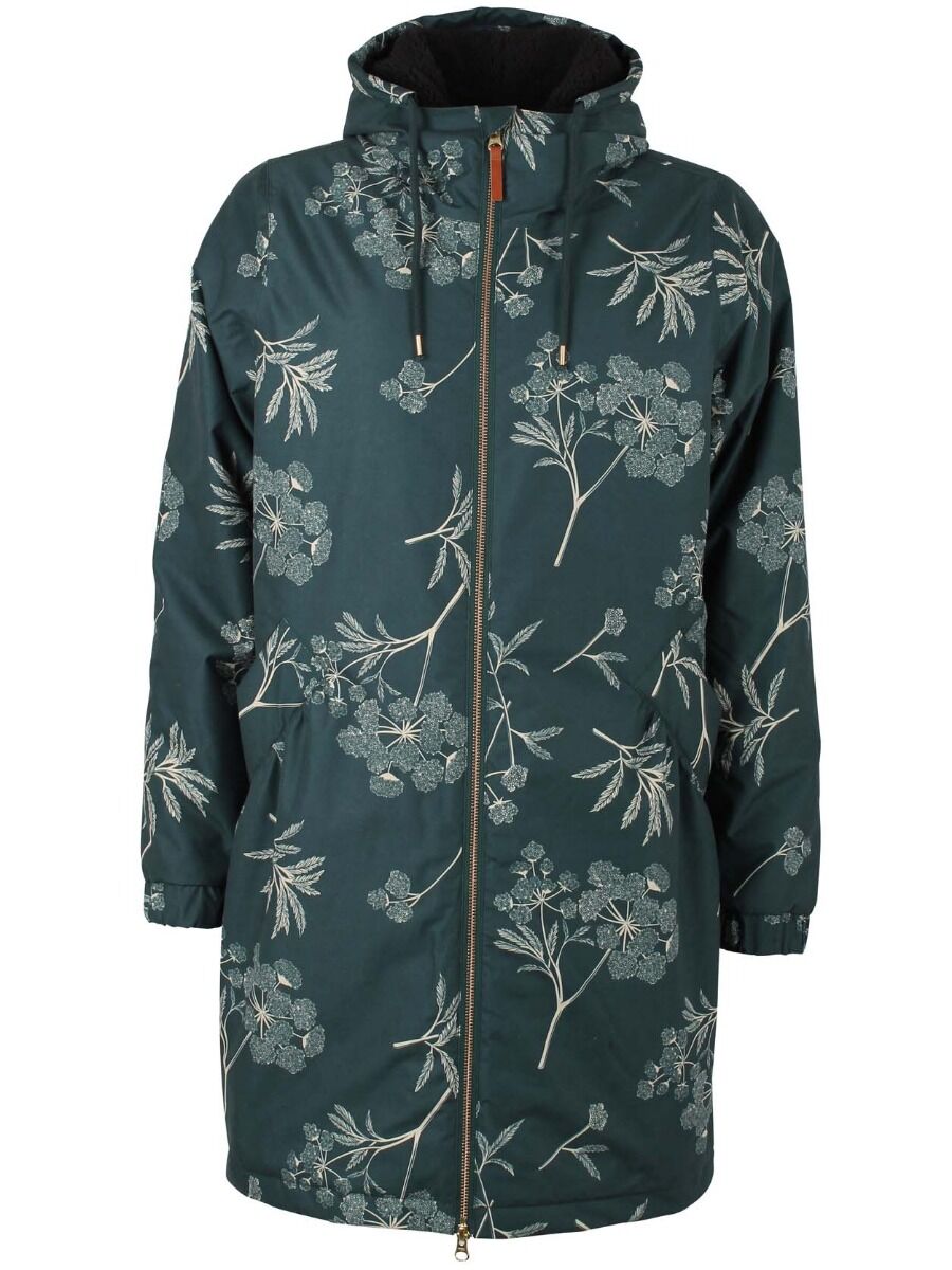 Gurli Winter Parka Black green/Light beige HEMLOCK