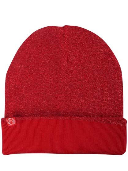 Danecarmen Beanie Red Glitter