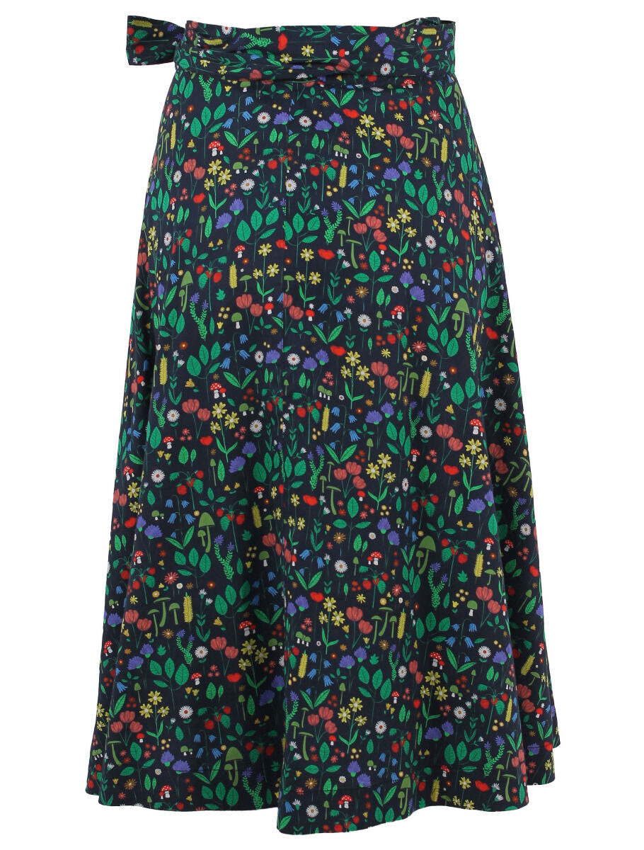 Danemikkelsen Poplin Skirt Dk Navy BOTANICAL