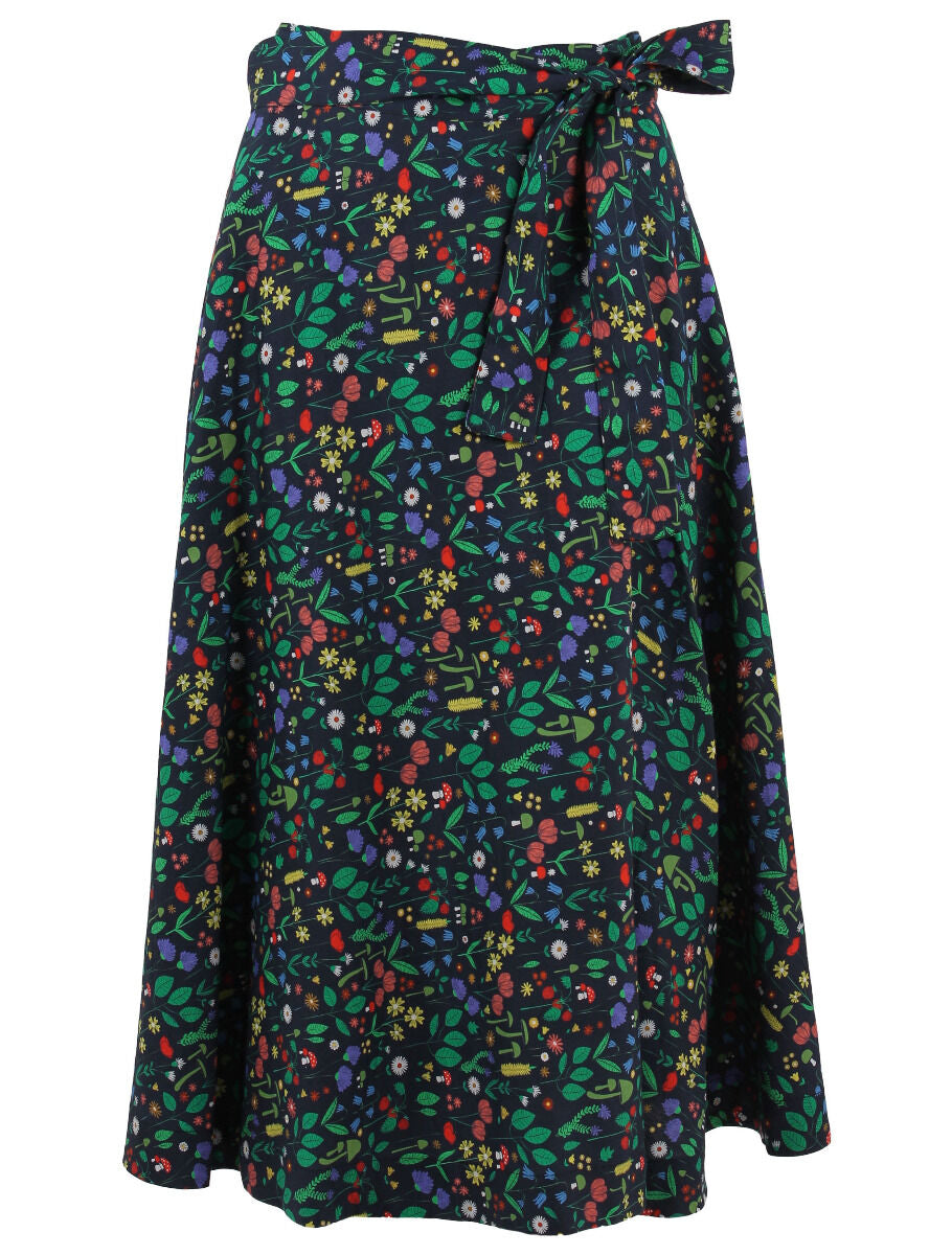Danemikkelsen Poplin Skirt Dk Navy BOTANICAL