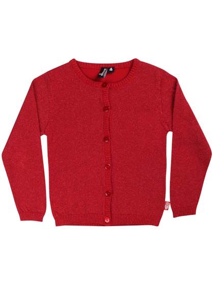 Danemerle Cardigan Red Glitter