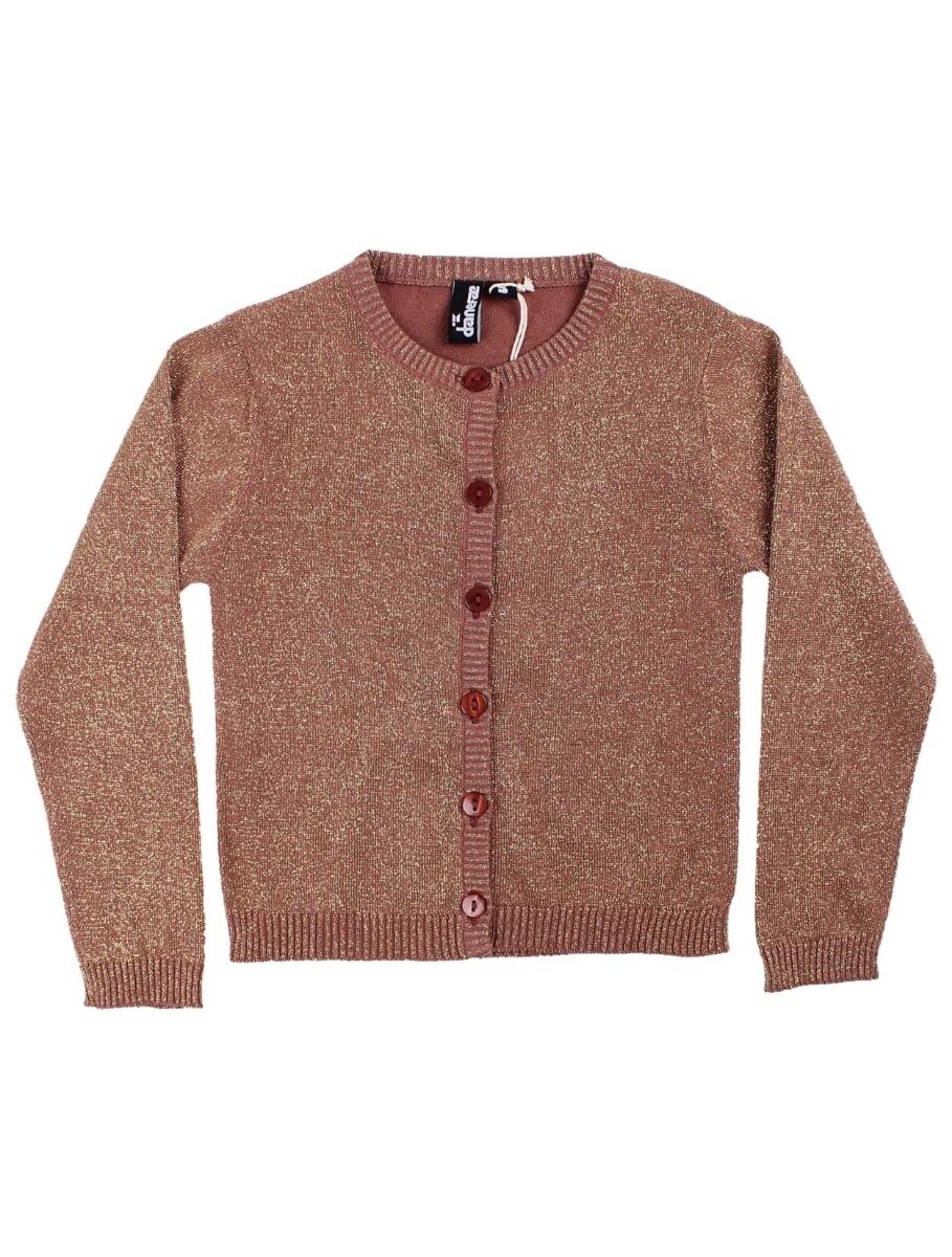 Danemerle Cardigan Beige Rose w. Gold Glitter