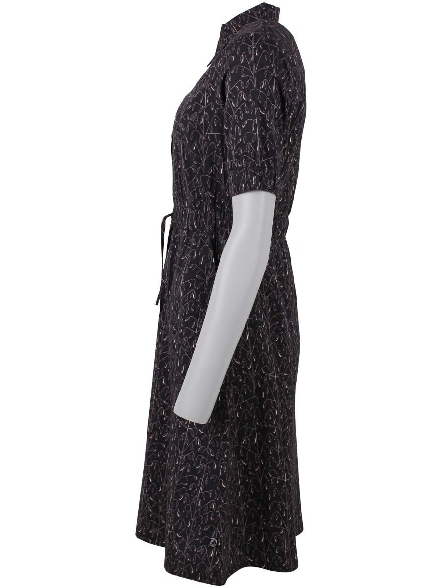 Danesusanne Poplin Dress Black/Offwhite OATS