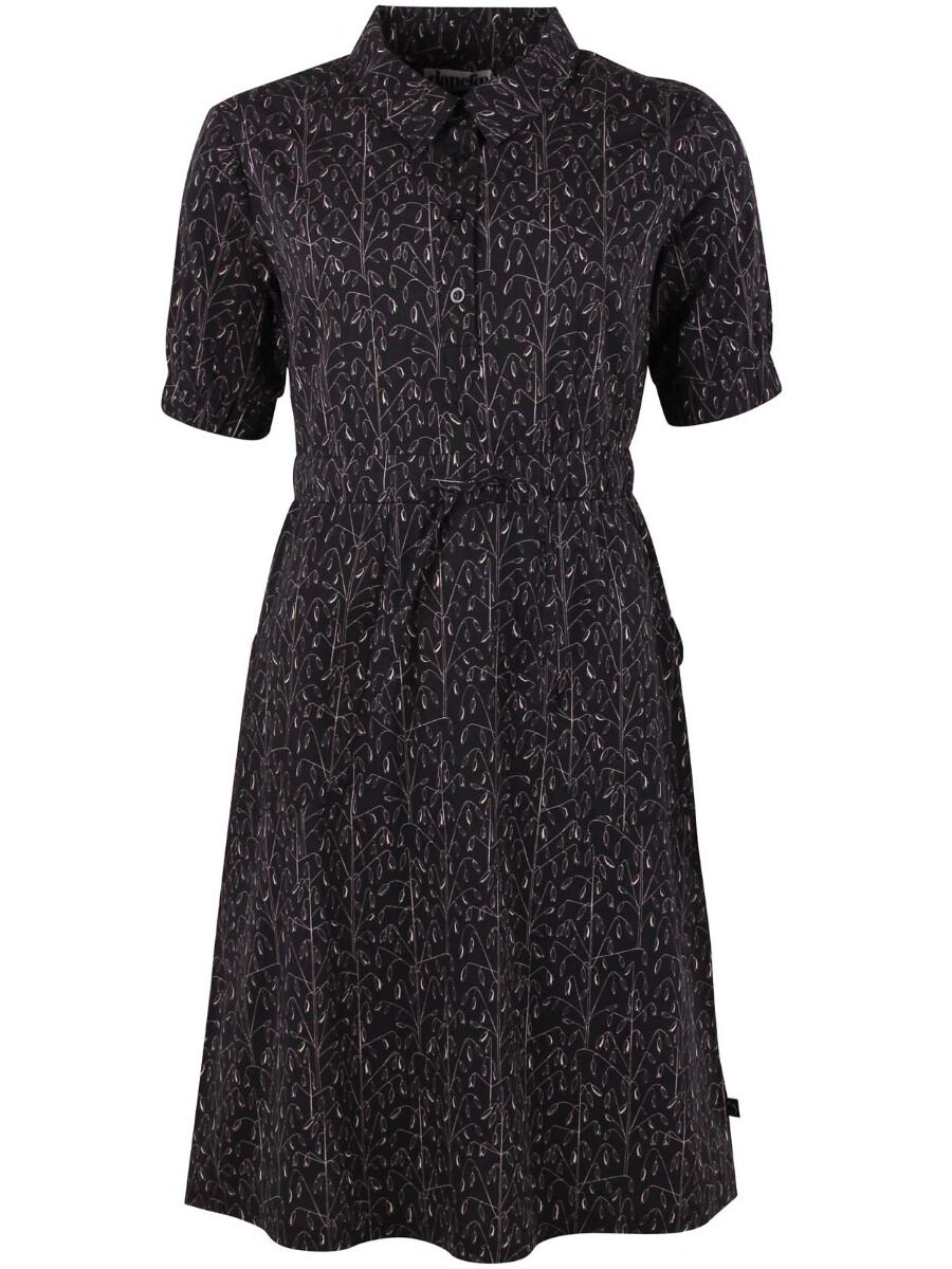 Danesusanne Poplin Dress Black/Offwhite OATS