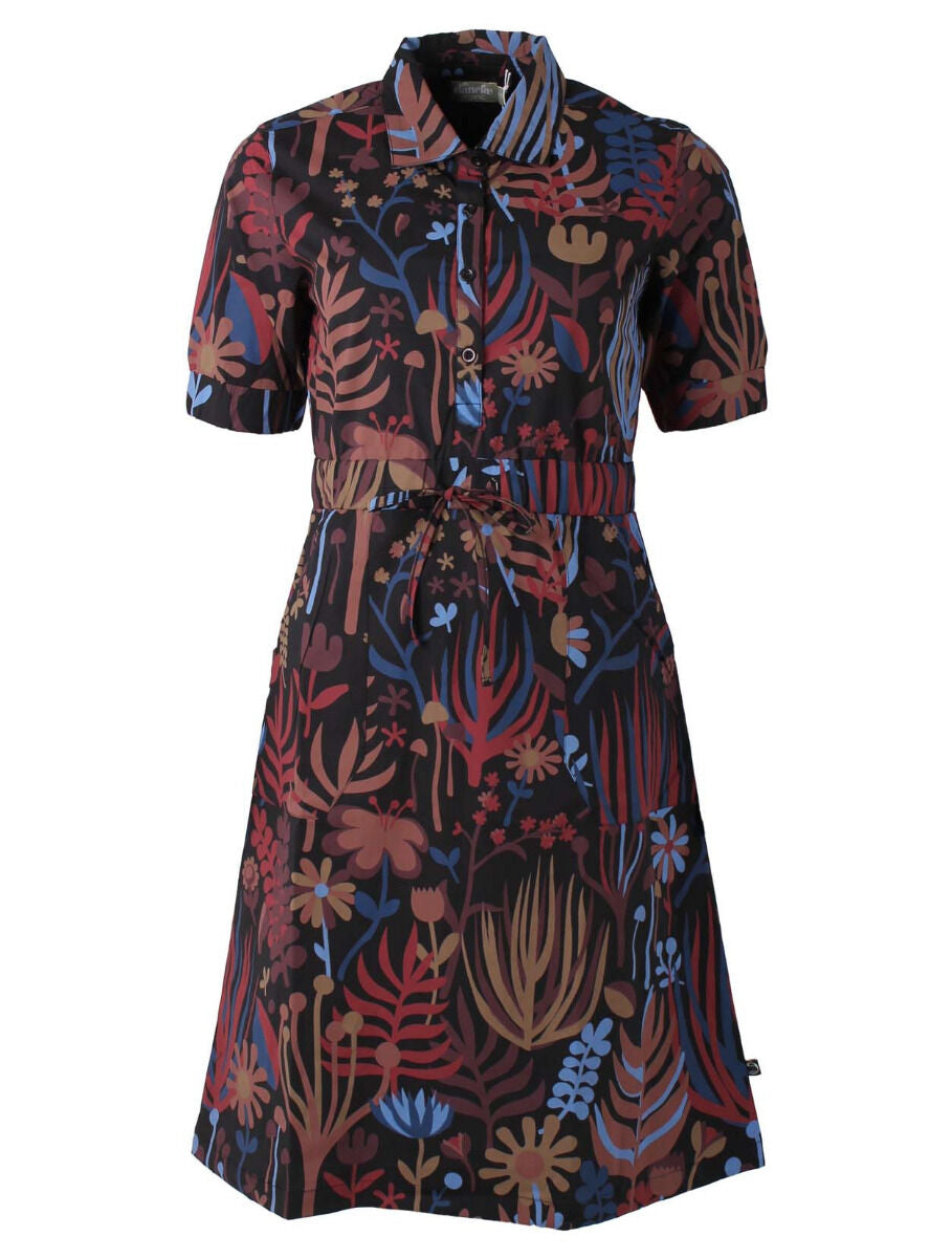 Danesusanne Poplin Dress Berry/Chocolate WALKABOUT