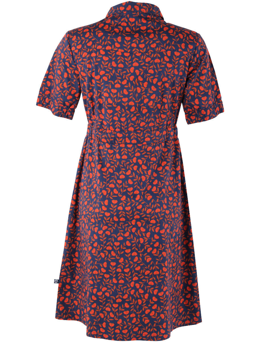 Danesusanne Poplin Dress Deep Marine FLEURIE